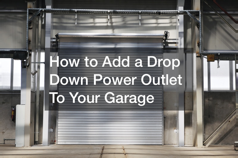 How to Add a Drop Down Power Outlet To Your Garage