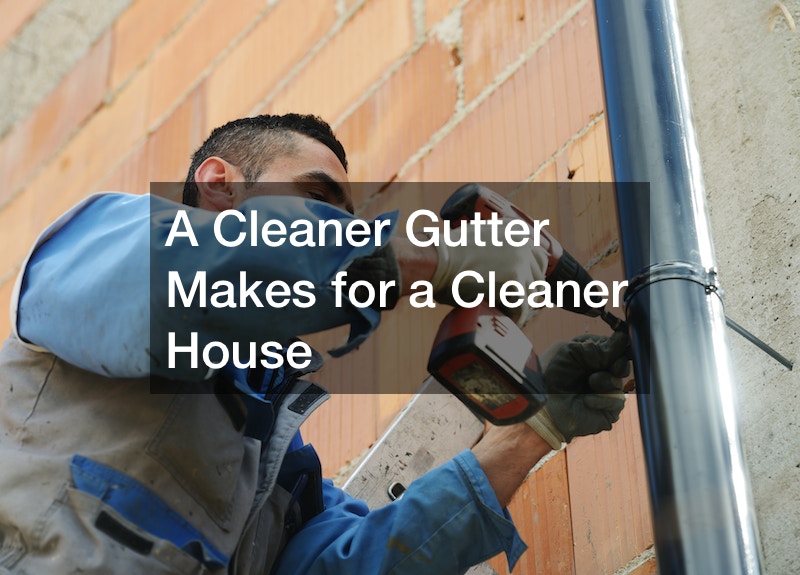 A Cleaner Gutter Makes for a Cleaner House