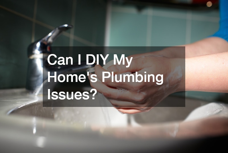 Can I DIY My Homes Plumbing Issues?